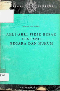 Image of Ahli-ahli pikir besar tentang negara dan hukum