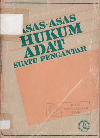 Image of Asas - Asas Hukum Adat Suatu Pengantar