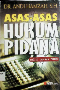 Image of Asas-Asas Hukum Pidana edisi revisi 2008