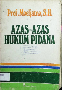 Image of Azas-Azas Hukum Pidana