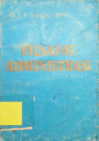 Image of Filsafat Administrasi