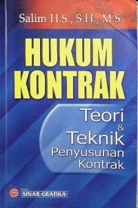 Image of Hukum Kontrak: Teori & Teknik Penyusunan Kontrak