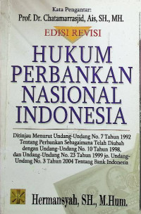 Image of Hukum Perbankan Nasional Indonesia