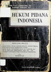 Image of Hukum Pidana Indonesia