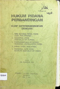Image of Hukum Pidana Perbandingan (Buku Hijau)