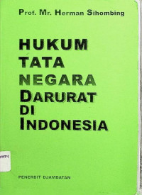 Image of Hukum Tata Negara Darurat di Indonesia (Cover Hijau)