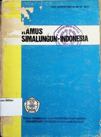 Image of Kamus Simalungun-Indonesia