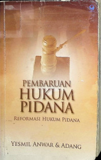 Image of Pembaruan Hukum Pidana:Reformasi Hukum Pidana