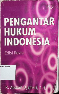 Image of Pengantar Hukum Indonesia