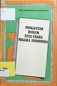 Image of Pengantar Hukum Tata Usaha Negara Indonesia