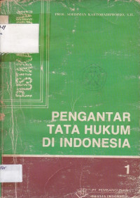 Image of Pengantar Tata Hukum di Indonesia 1