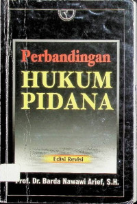 Image of Perbandingan Hukum Pidana edisi revisi