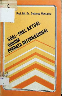 Image of Soal-Soal Aktual Hukum Perdata Internasional