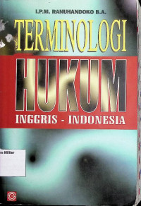 Image of Terminologi Hukum Inggris-Indonesia